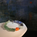Dawn Seeker: Monet Inspired Carnelian & Aventurine Bracelet——A fleeting palette for vitality and courage