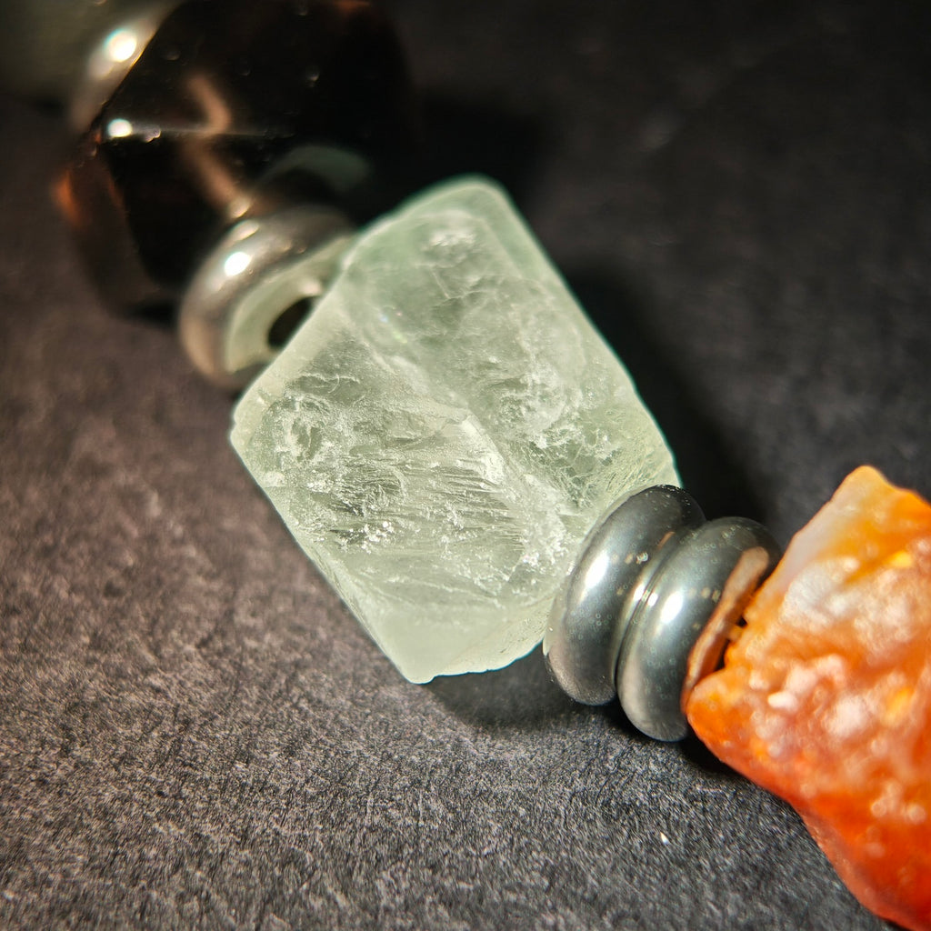 Dawn Seeker: Monet Inspired Carnelian & Aventurine Bracelet——A fleeting palette for vitality and courage