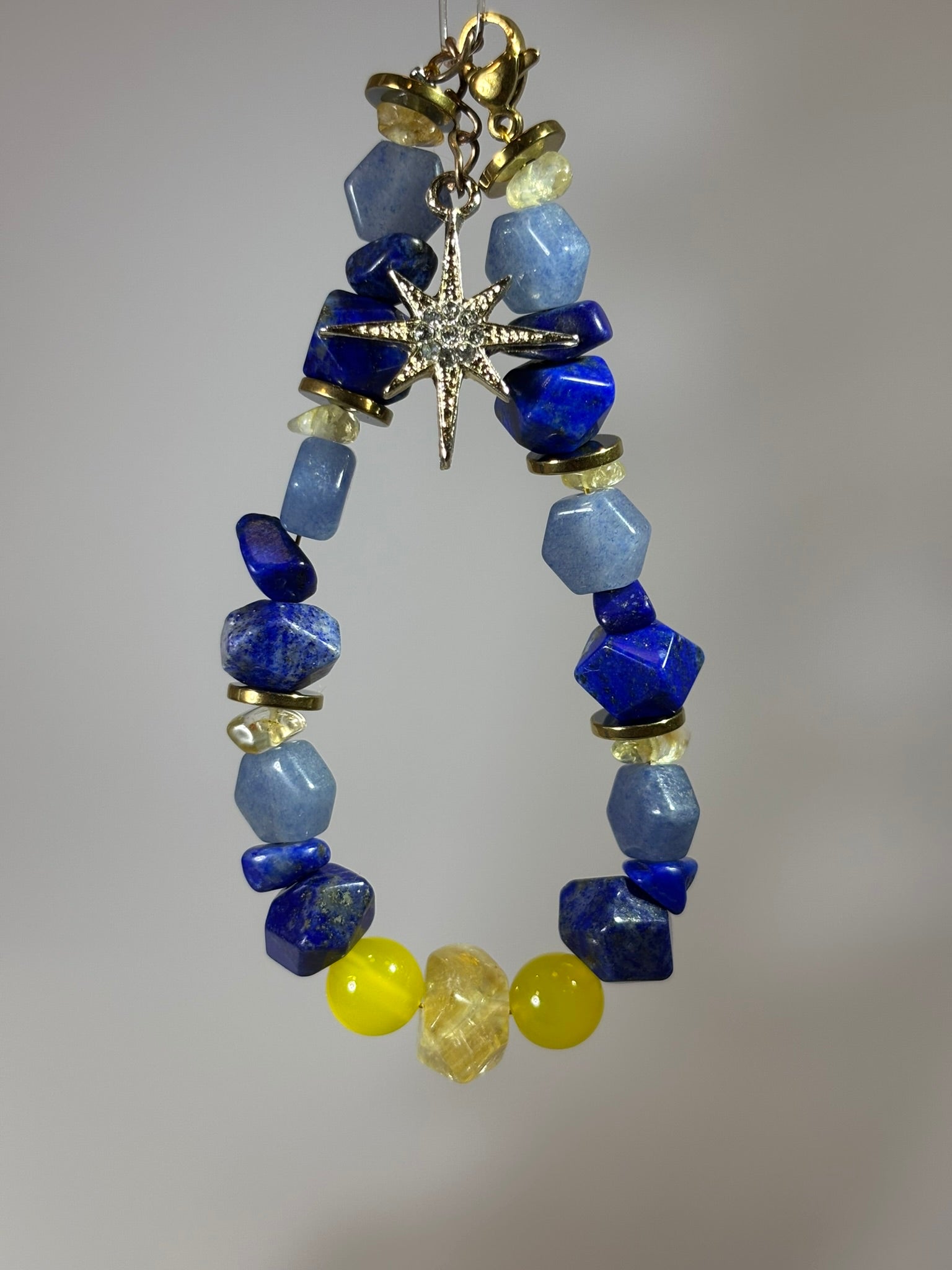Radiant Sunflowers: Van Gogh Inspired Citrine & Alashan Meteorite Bracelet.——A scorching palette for happiness and abundance.