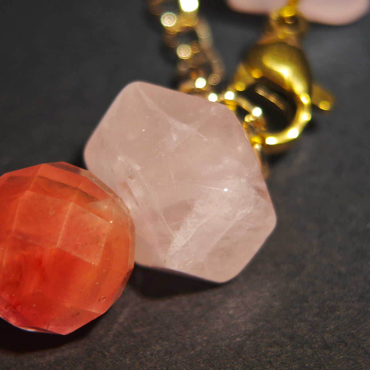 Botanical Light: Monet Inspired Strawberry Quartz & Epidote Bracelet——A sun-dappled palette for self-love and relationship
