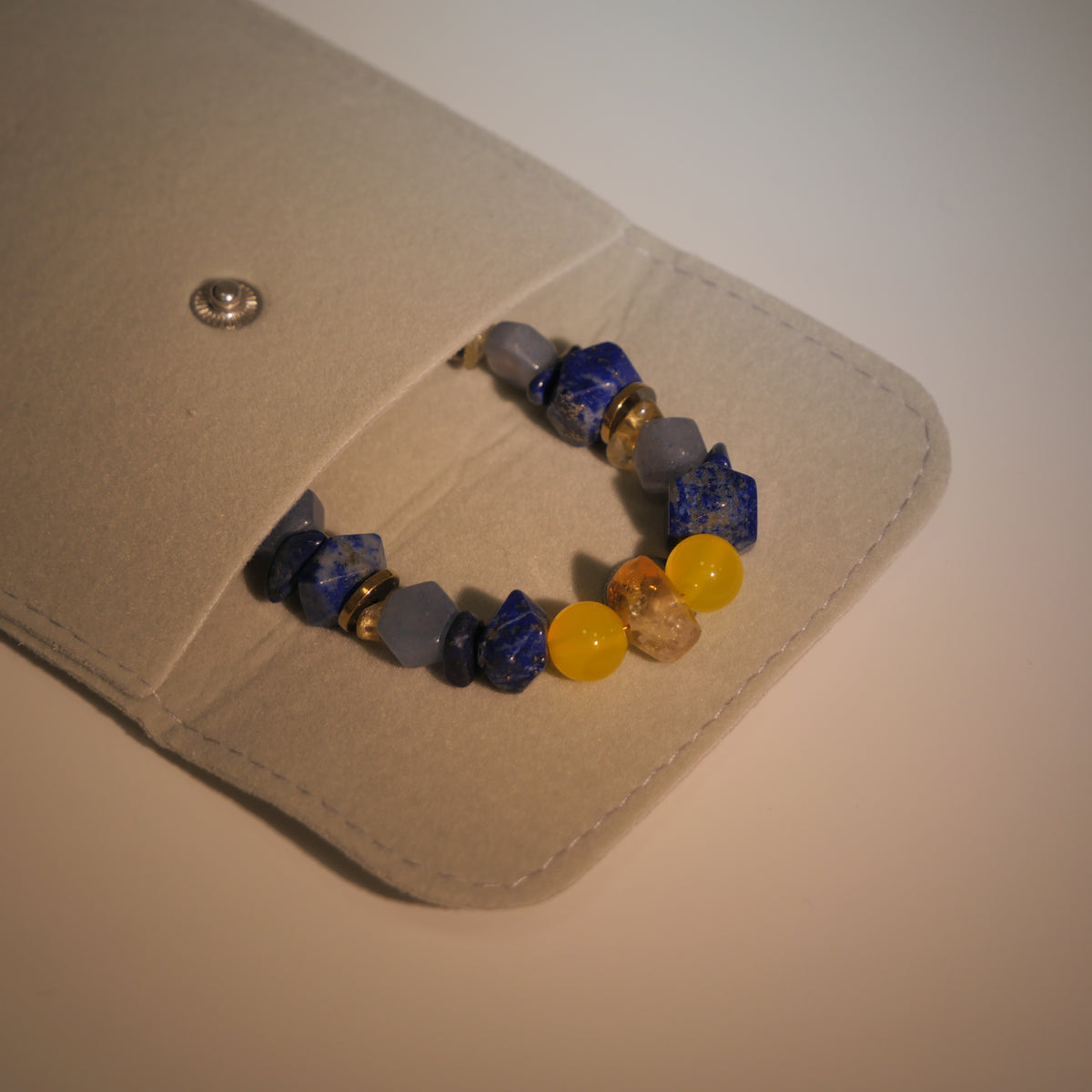 Radiant Sunflowers: Van Gogh Inspired Citrine & Alashan Meteorite Bracelet.——A scorching palette for happiness and abundance.