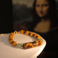 Enigmatic Gaze: Da Vinci Inspired Tiger's Eye & Mookaite Bracelet ——A Renaissance palette for wisdom and femininity